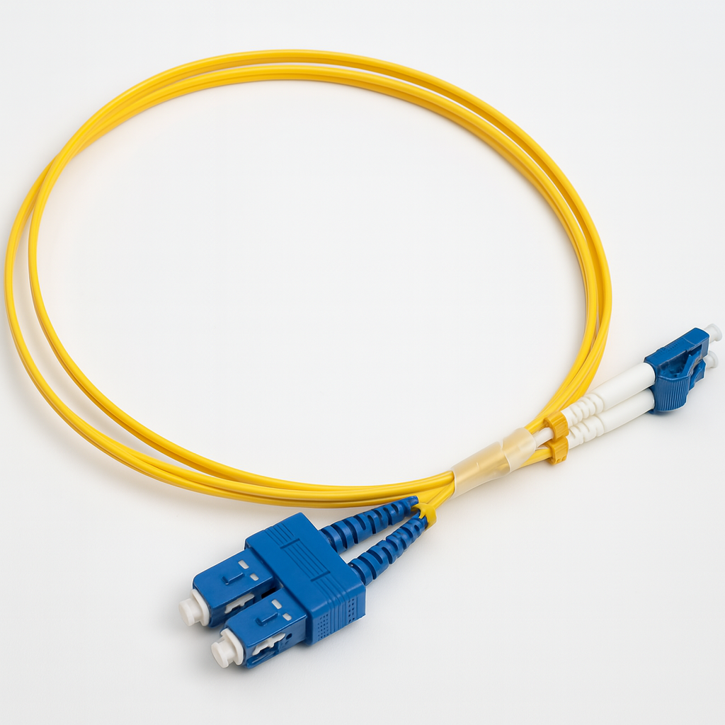 Fiber Patch Cords – LC to SC (OS2 G652A, LSZH, Duplex)