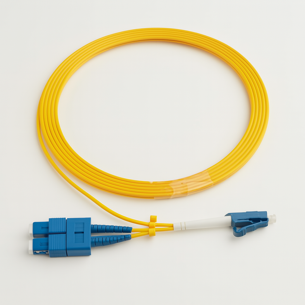 Fiber Patch Cords – LC to SC (OS2 G652A, LSZH, Duplex)