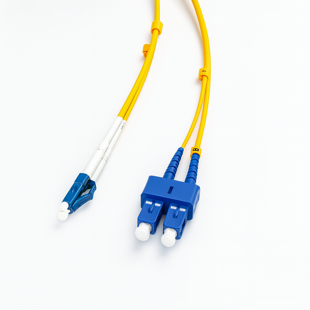 Fiber Patch Cords – LC to SC (OS2 G652A, LSZH, Duplex)