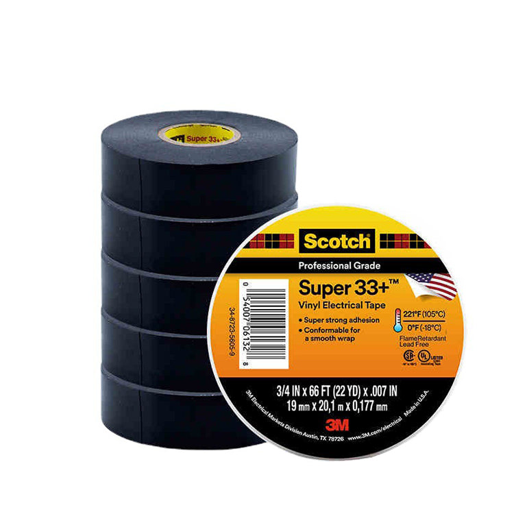 Scotch® Super 33+ Vinyl Electrical Tape, 19mm x 20m
